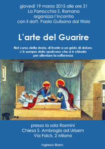 arte del guarire conferenza marzo
