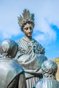 16907312 - statue of st  mary, holy mother in la salette, france